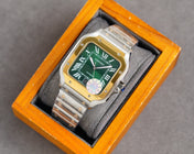 SANTOS 40MM TWO-TONE GREEN DIAL LIMITED EDITION