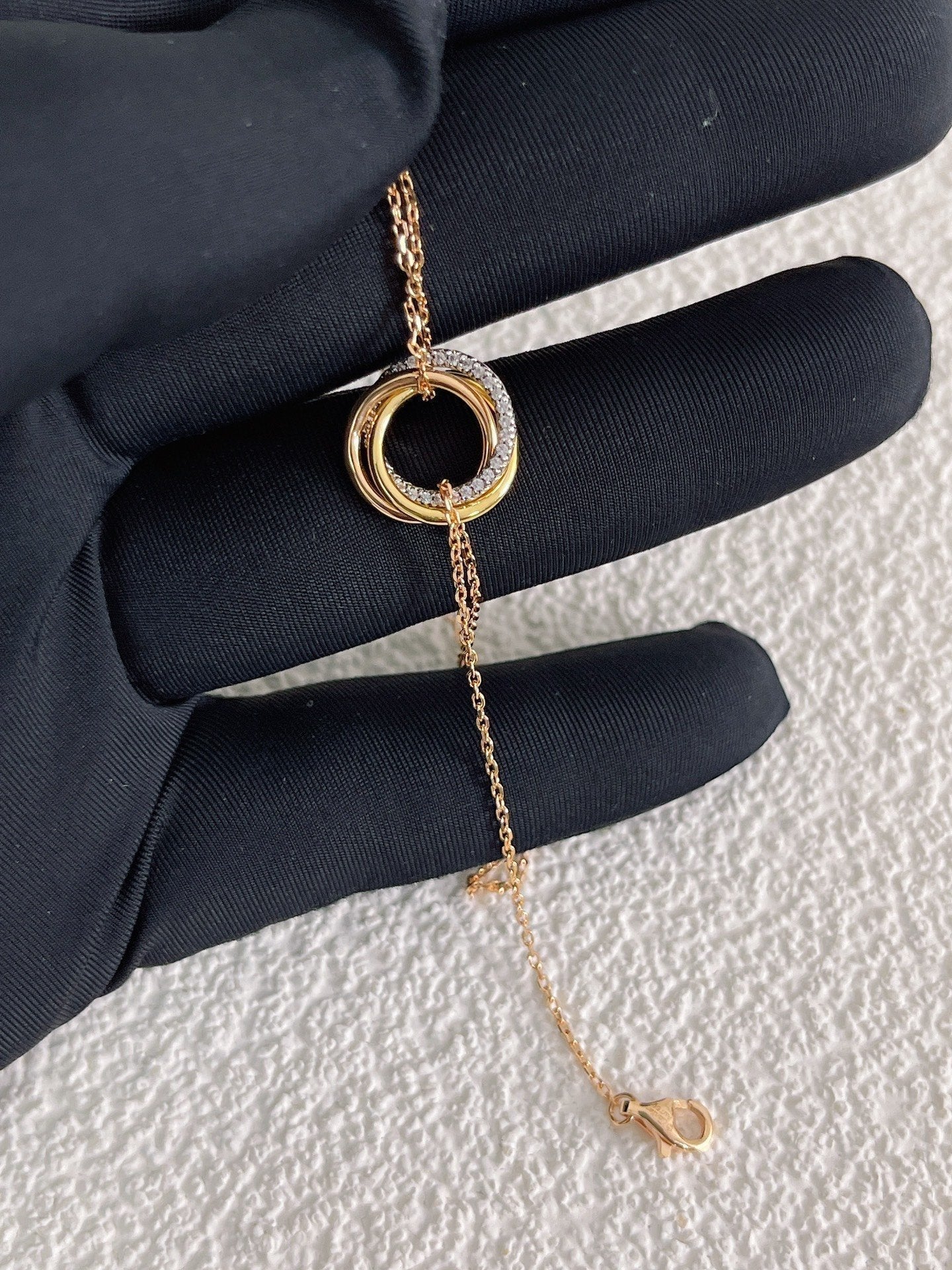 TRINITI BRACELET GOLD SILVER PINK GOLD DIAMONDS