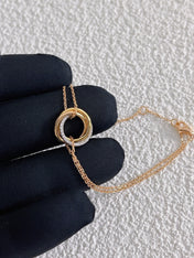 TRINITI BRACELET GOLD SILVER PINK GOLD DIAMONDS