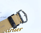 TANK MUST SMALL STEEL LEATHER STRAP WHITE DIAL