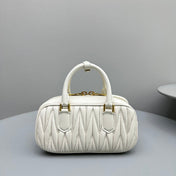 ARCADIE 23 BAG IN WHITE LAMBSKIN