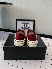 LACELESS SNEAKERS PLATFORM IN ROSEWOOD CANVAS