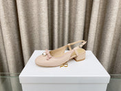 PEARL MARY JANE SLINGBACKS IN LIGHT PINK LAMBSKIN 30 MM