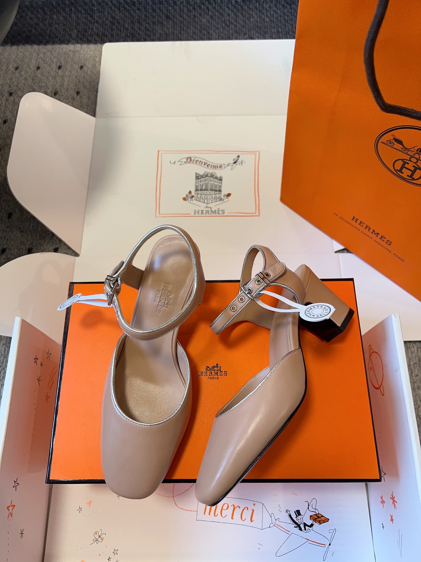 KLEO HIGH SLINGBACK IN CREPE PINK CALFSKIN