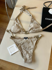 SWIMSUIT IN NUDE EMBROIDERED LOGO 604223