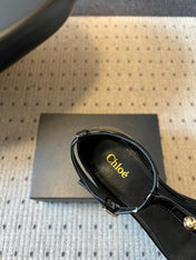 CHLOE 26S HIGH HEELS 20 MM IN BLACK PATENT CALFSKIN