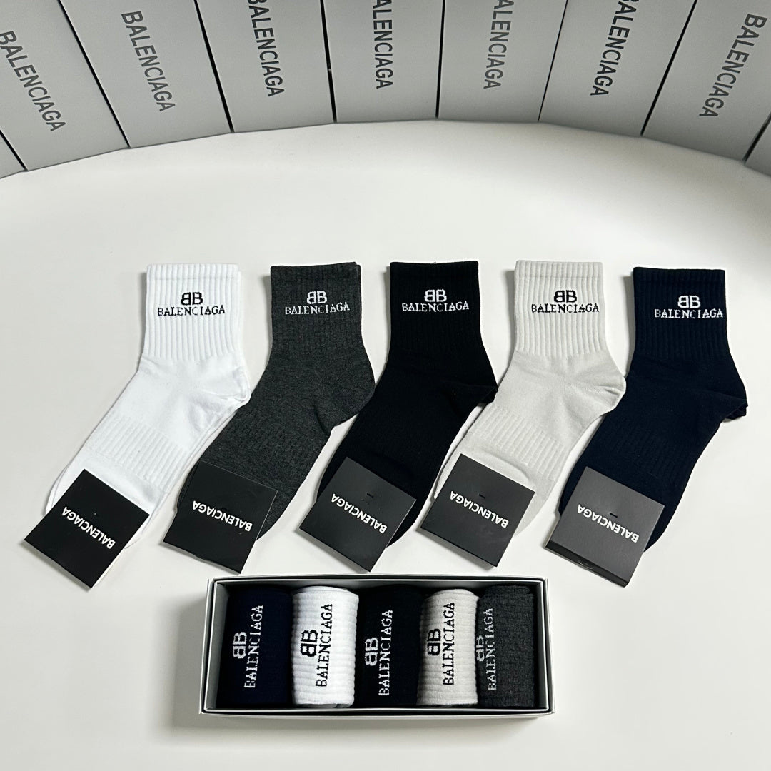 BALENCIAGA 26S ANKLE SOCKS 358566 (1 BOX)