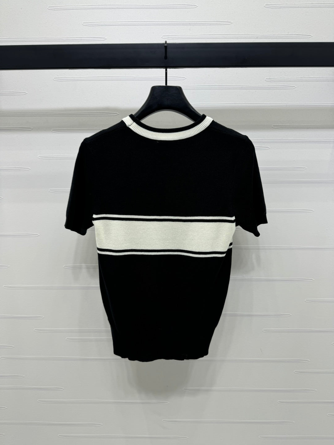 PRADA SHORT-SLEEVE CREW NECK SWEATER 269413