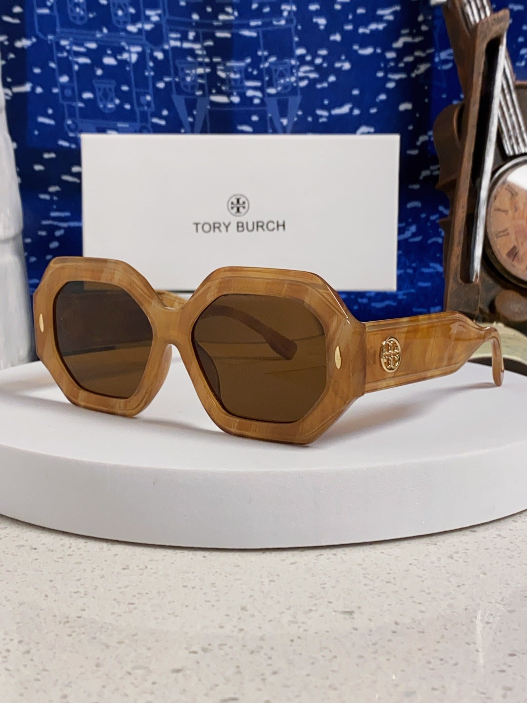 BURBERRY 26S GEOMETRIC POLYGONAL FRAME IN ACETATE 427669
