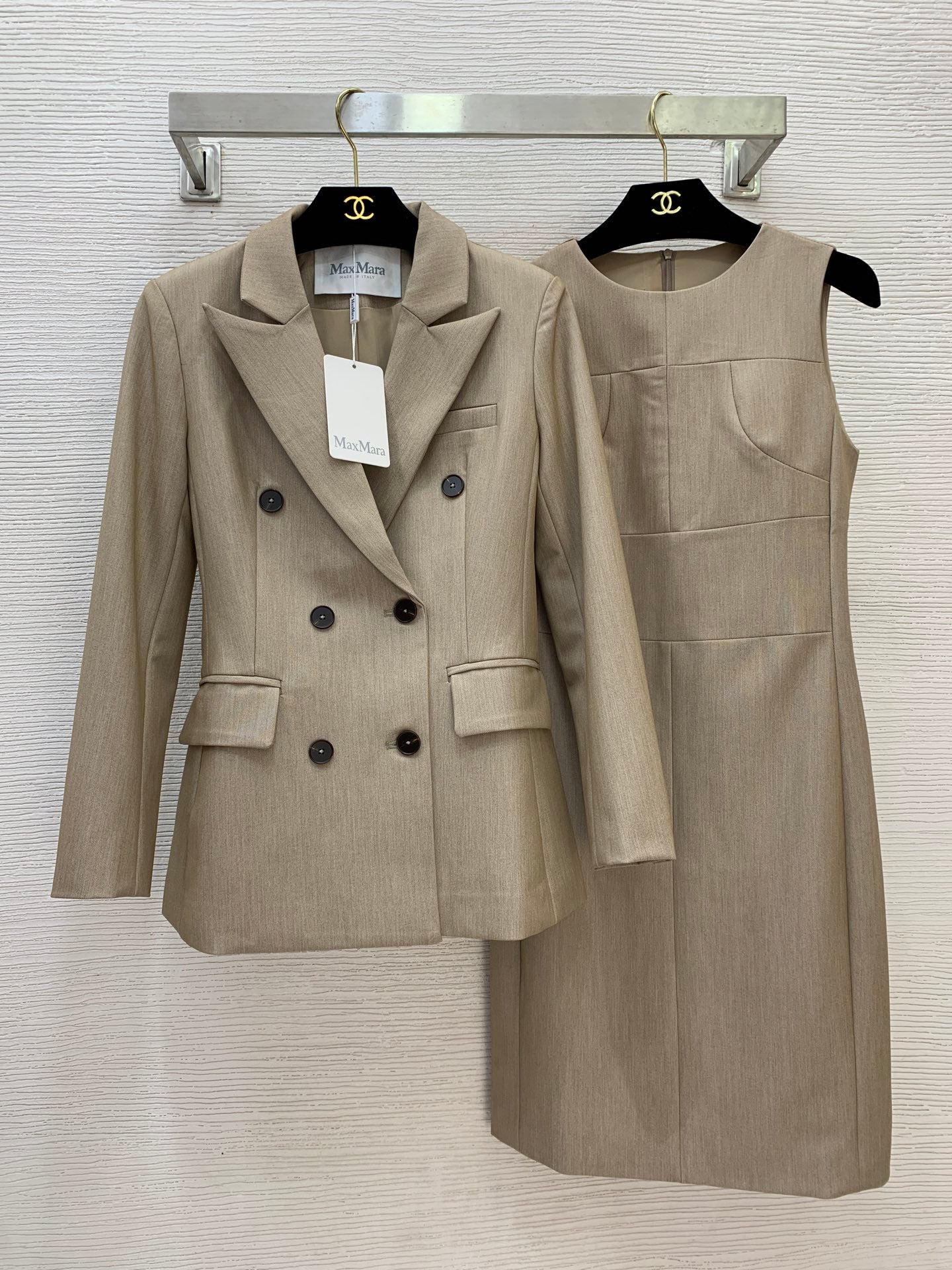 MAXMARA 26S BLAZER & SLEEVELESS MIDI DRESS SET 357