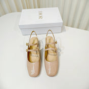 DIOR 26S SLINGBACK PUMP 40 MM IN NUDE PATENT CALFSKIN