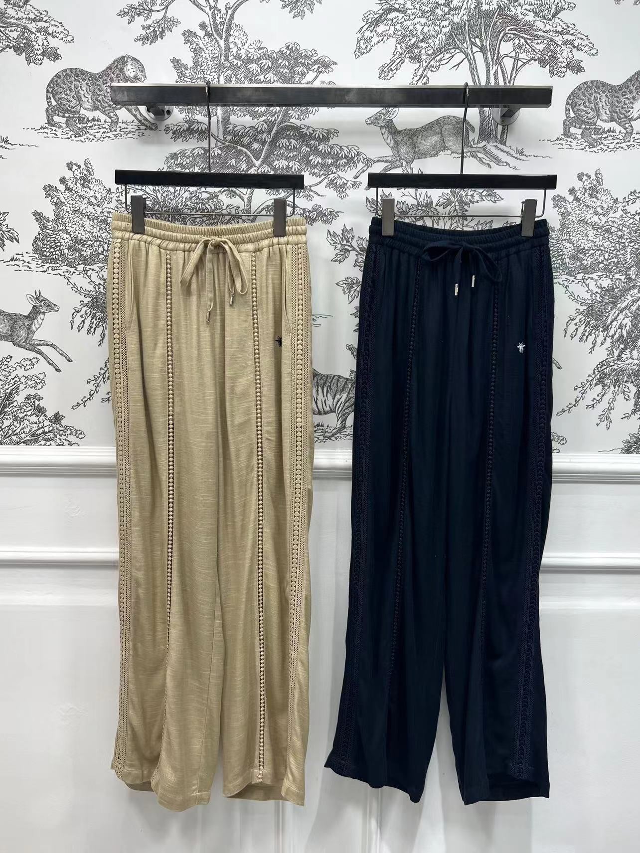 DIOR LINEN LACE PANTS 268742