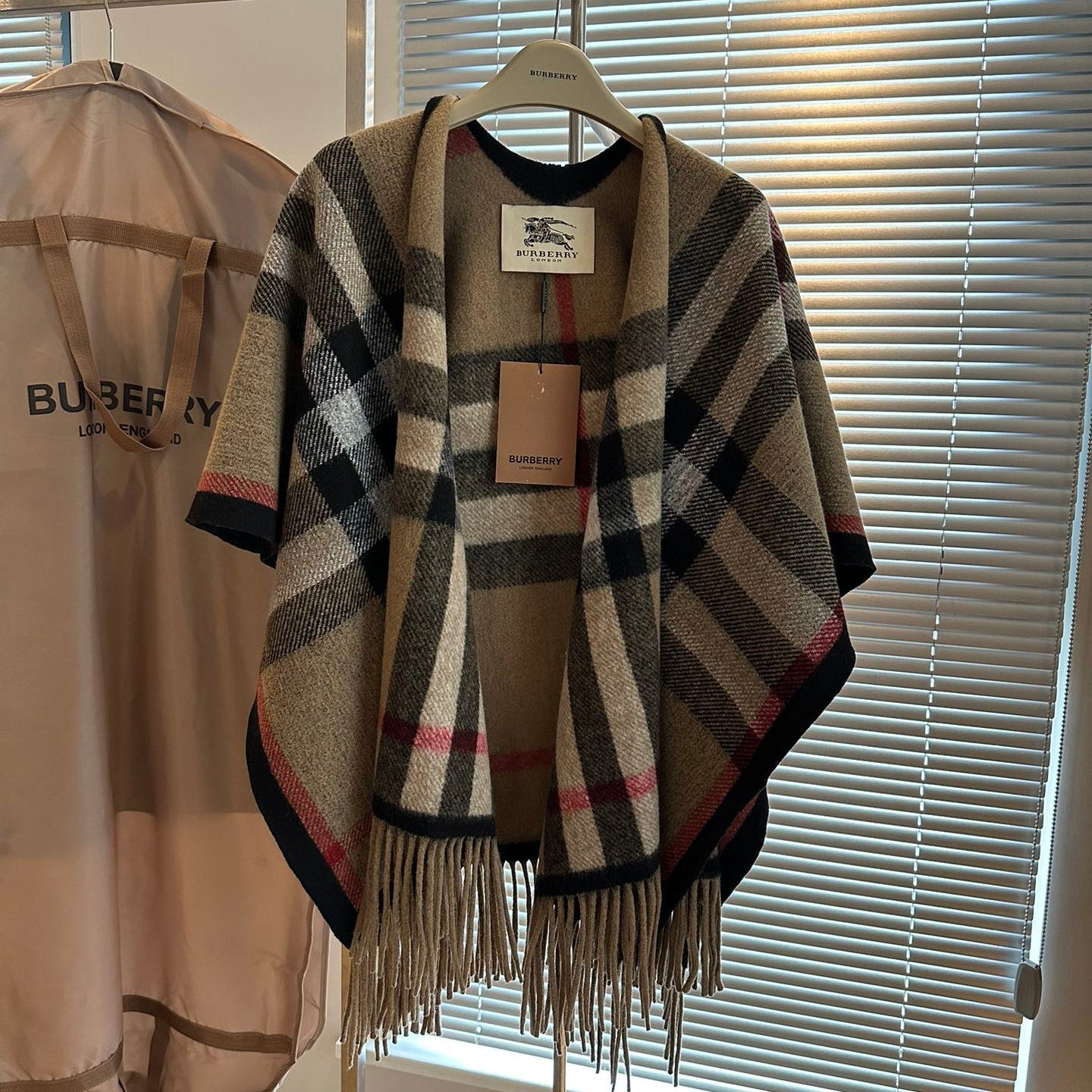 BURBERRY 25S PLAID KNIT JACKET 0030