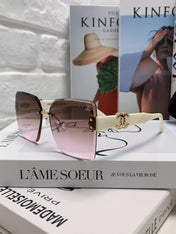 CHANEL 26S OVERSIZE RIMLESS SQUARE FRAME IN ACETATE 404636