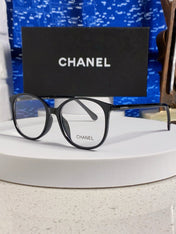 CHANEL 26S OVAL FRAME IN BLACK ACETATE 406570