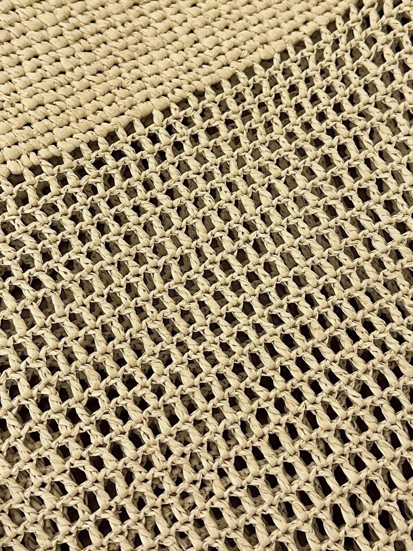 RAFFIA ICARE 55 BEIGE BROWN STRAW